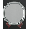 Endurance Heavy Gauge Nickel Plated Square Chippendale Tray (10")